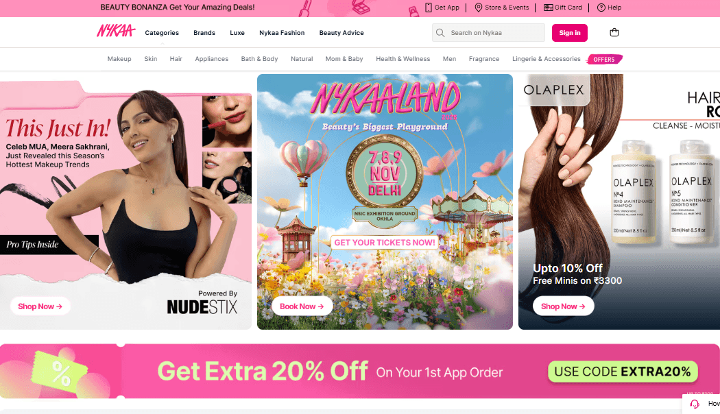 Nykaa-style E-commerce Store Development