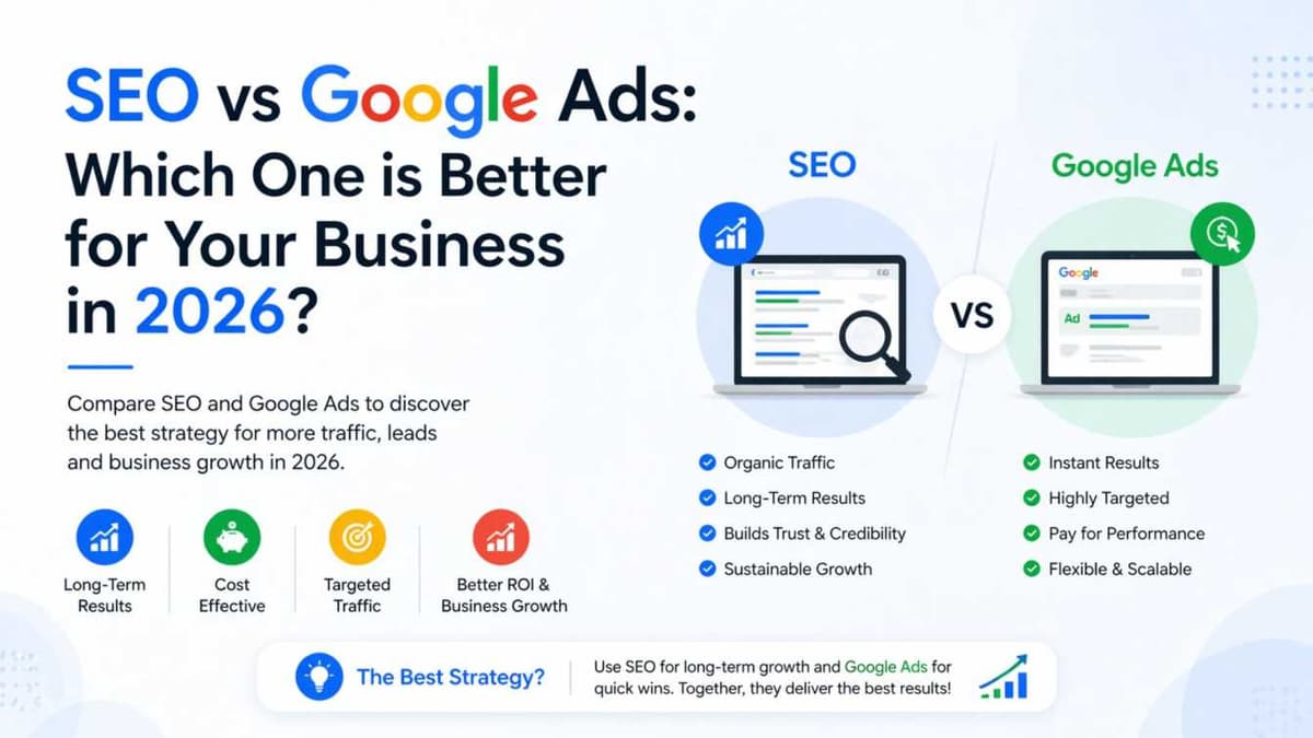 SEO vs Google Ads: Which One is Better for Your Business?