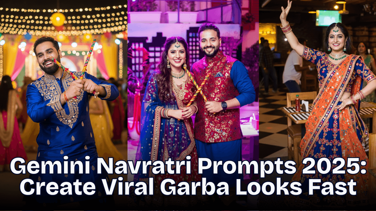 Gemini Navratri Prompt 2025 – Create Viral Garba Looks Fast
