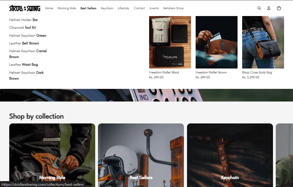 Stroll and Swing – Shopify E-commerce Store