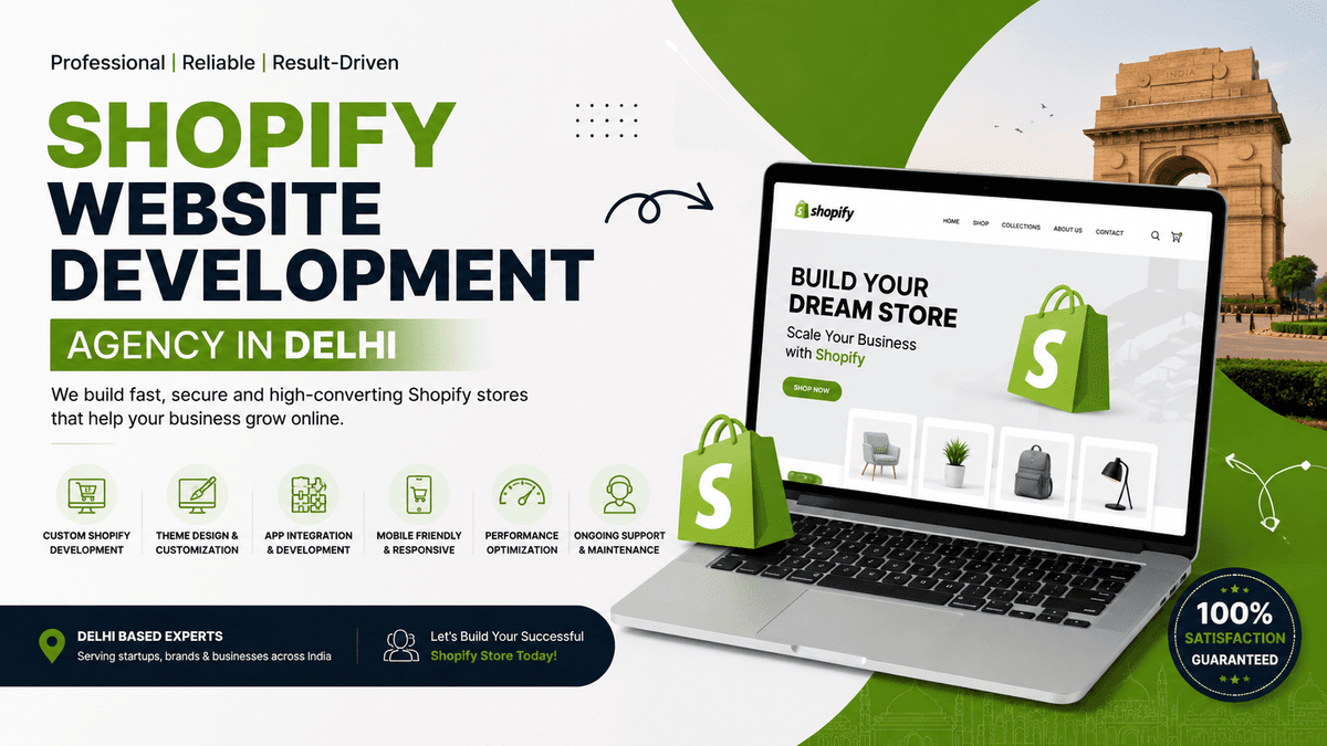 Shopify Website Development Agency in Delhi