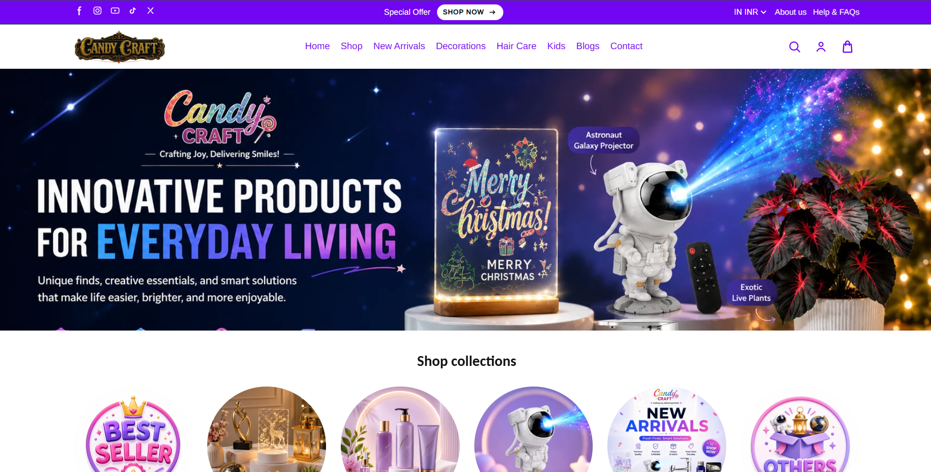Candycraft website preview