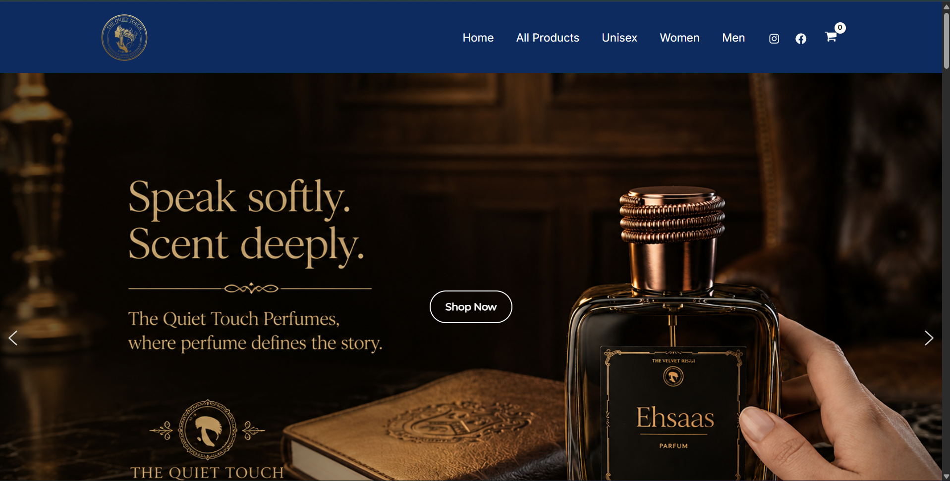 The Quiet Touch website preview
