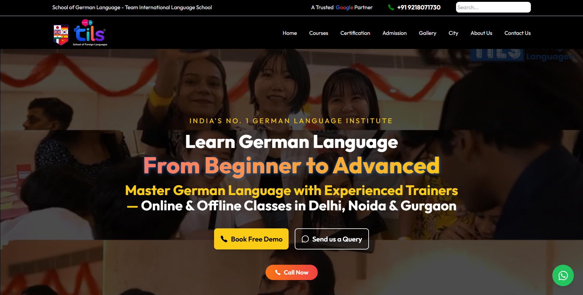 Team Foreign Languages website preview